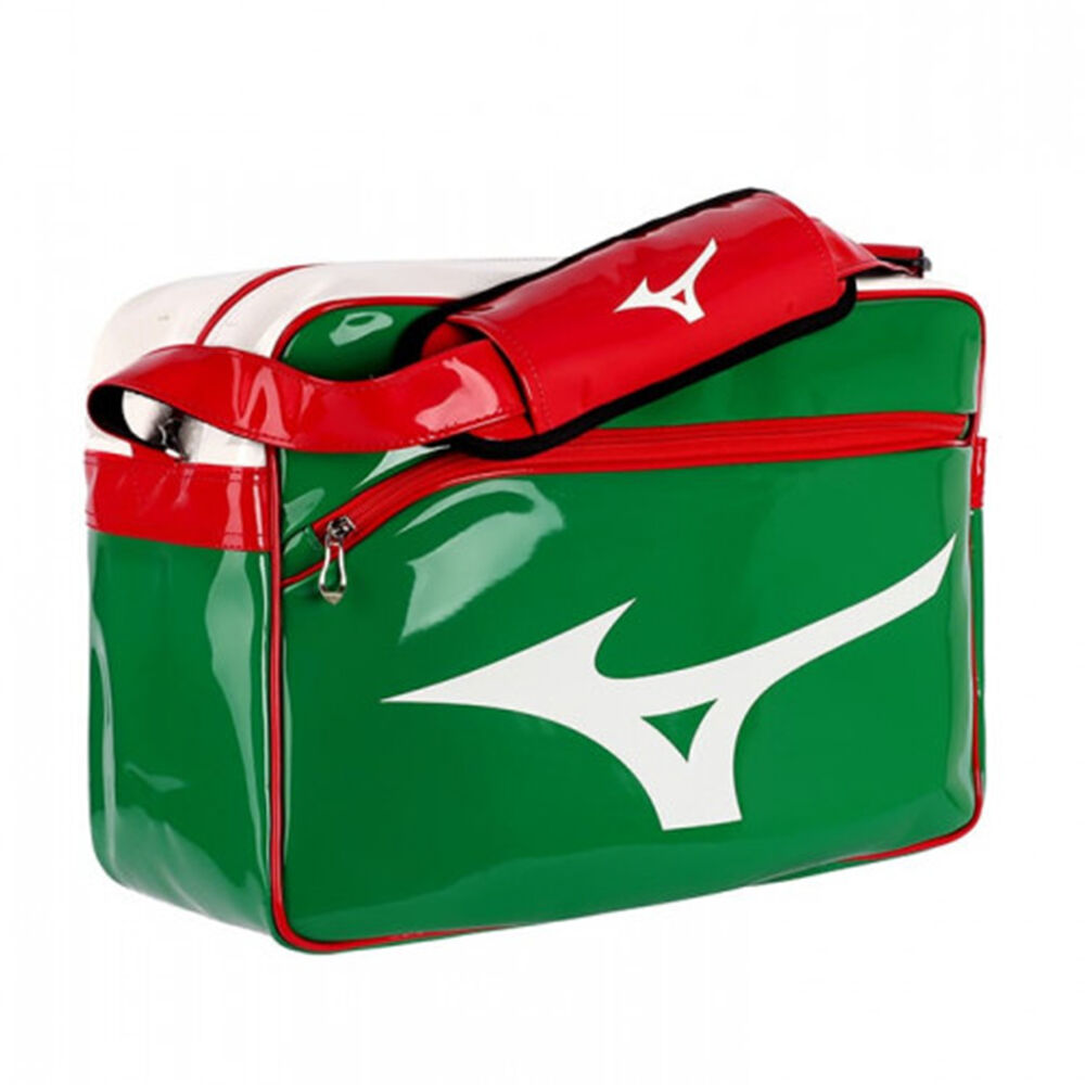 Bolsa Mizuno RB Enamel M Hombre Verde/Rojas Baratas ETCQ-21897